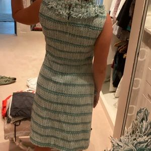 Blue midi dress